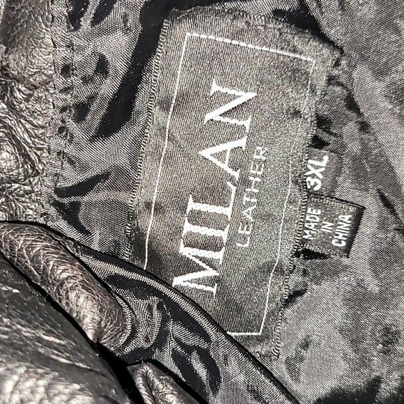 Vintage. 90s. Milan Leather. Patchwork leather. Heavyweight w/lining. Size 3x - Picture 2 of 16